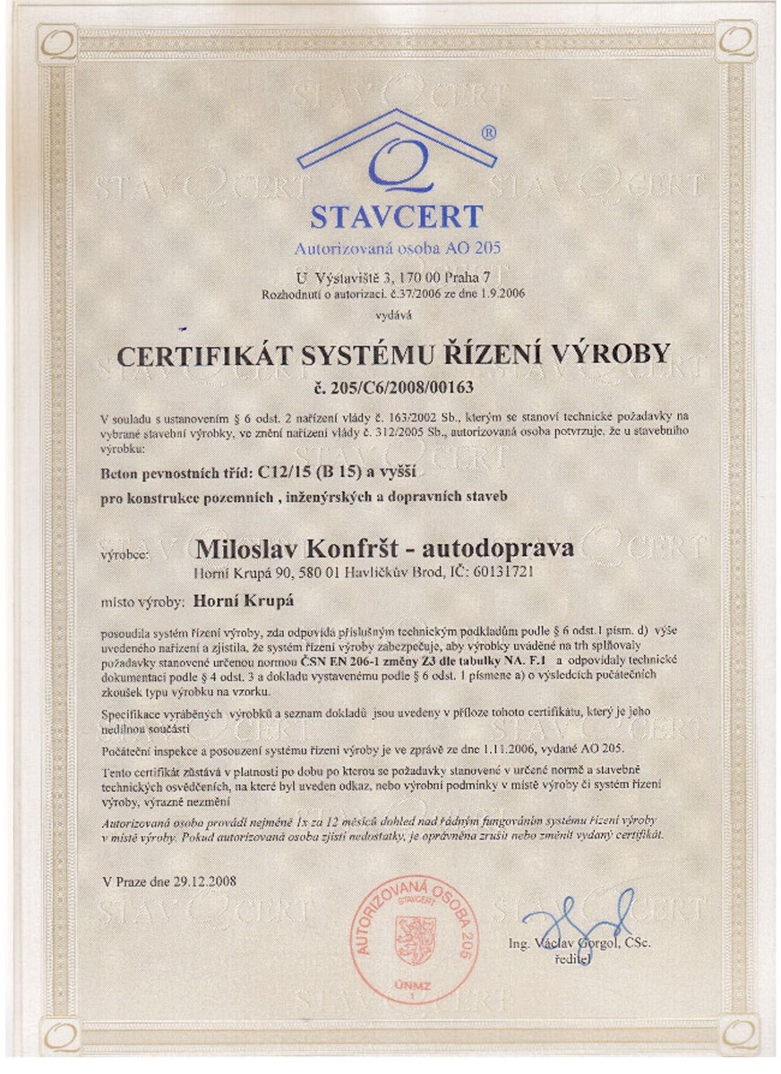 certifikace1 miloslav konfrst